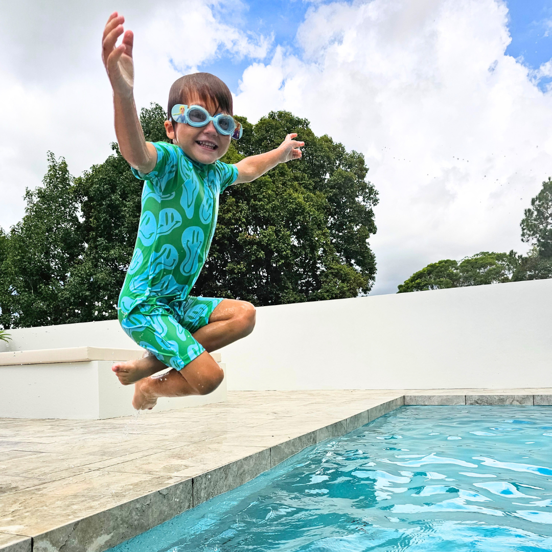 Short Sleeve Unisex One Piece with Zipper - Lewis