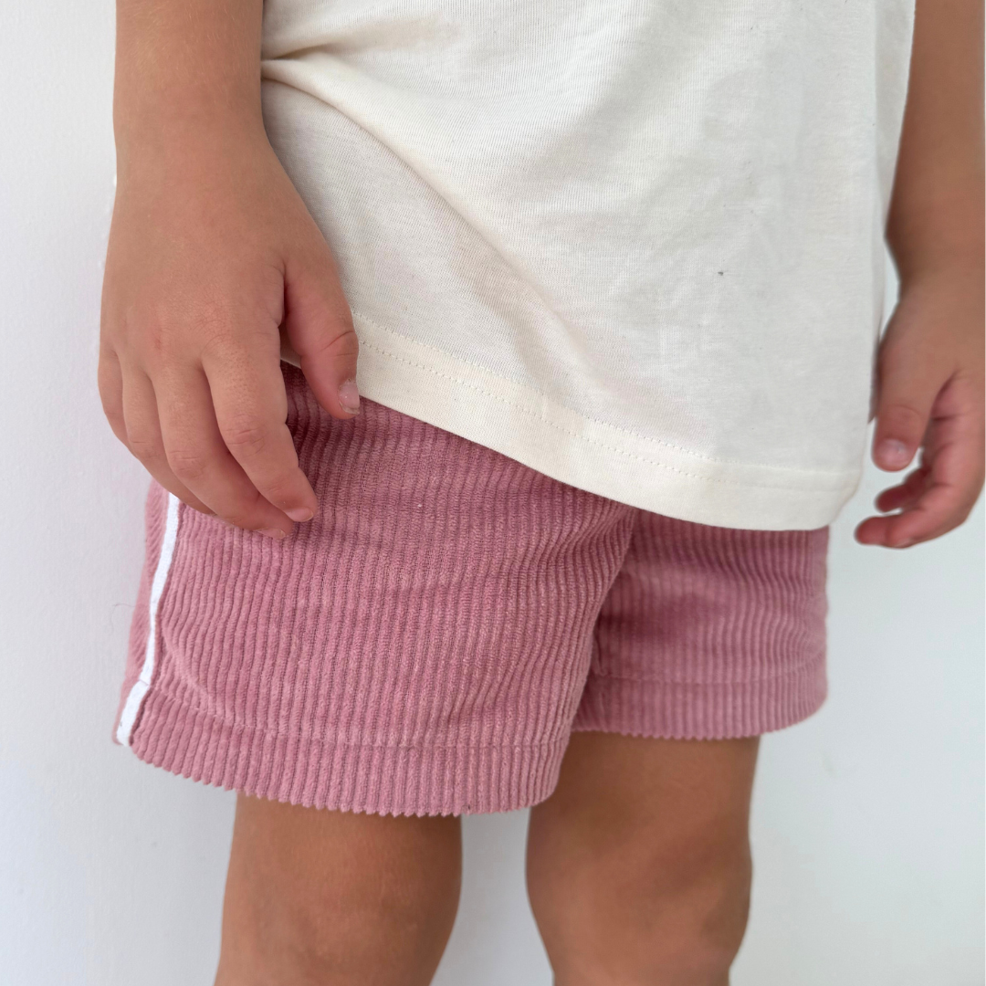 Corduroy Shorts - Dusty Pink