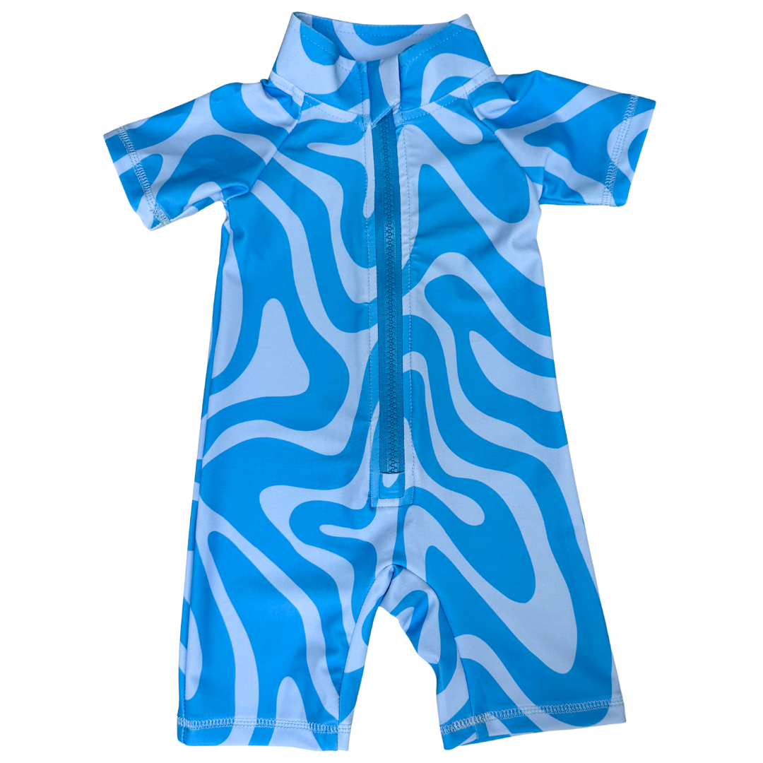 Short Sleeve Unisex One Piece with Zipper - Finn