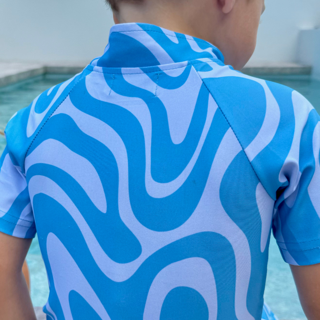 Short Sleeve Unisex One Piece with Zipper - Finn