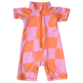 Short Sleeve Unisex One Piece with Zipper - Ari