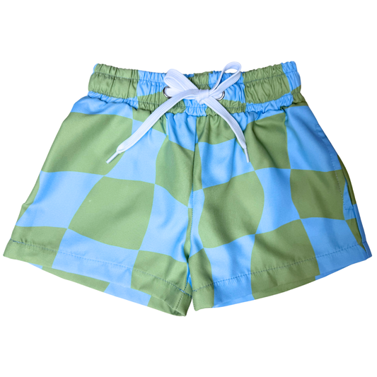 Boardshorts - Blue & Green Ari