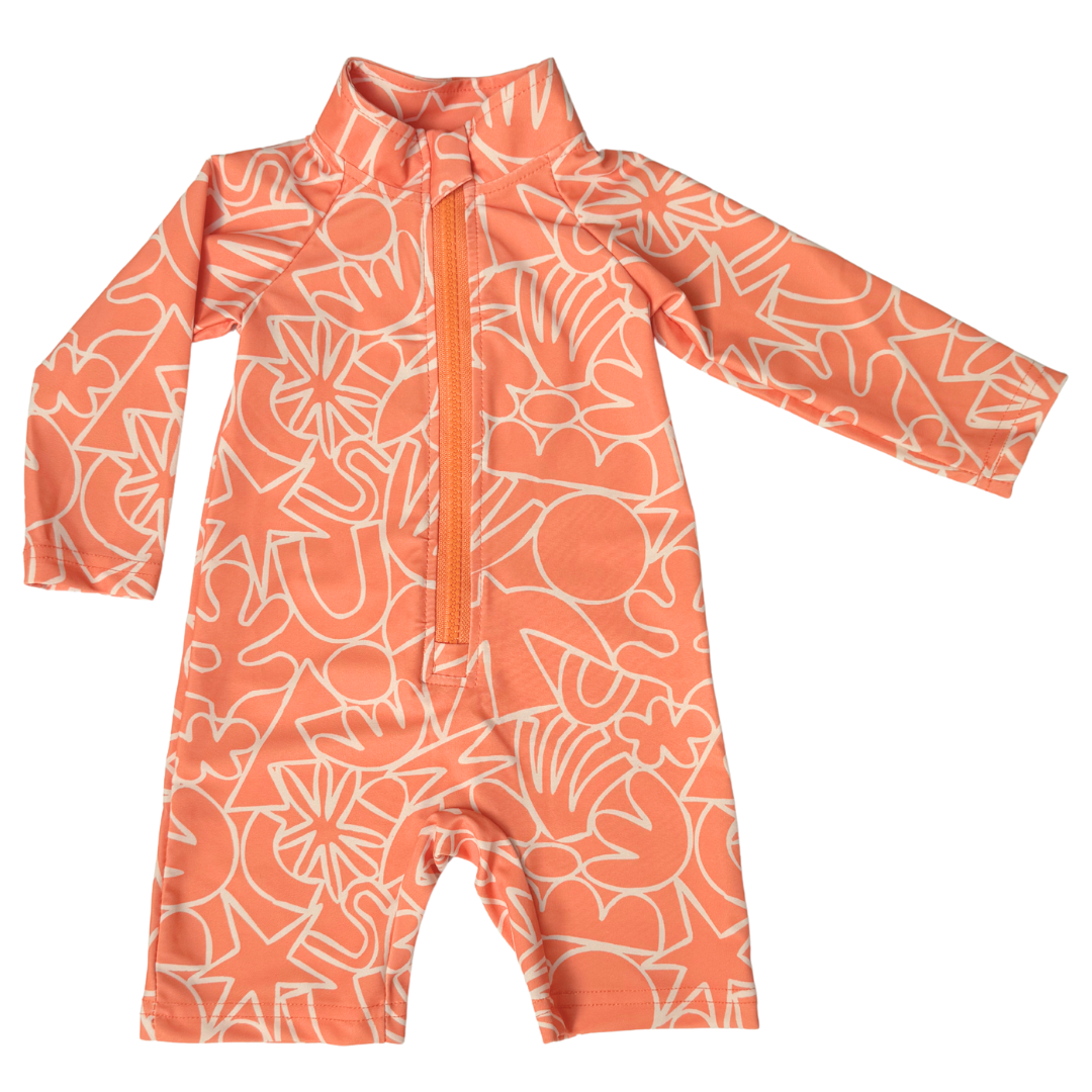 Long Sleeve Unisex One Piece with Zipper - Cove