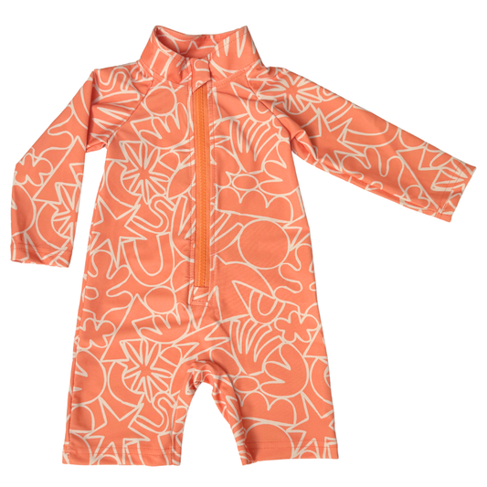 Long Sleeve Unisex One Piece with Zipper - Cove