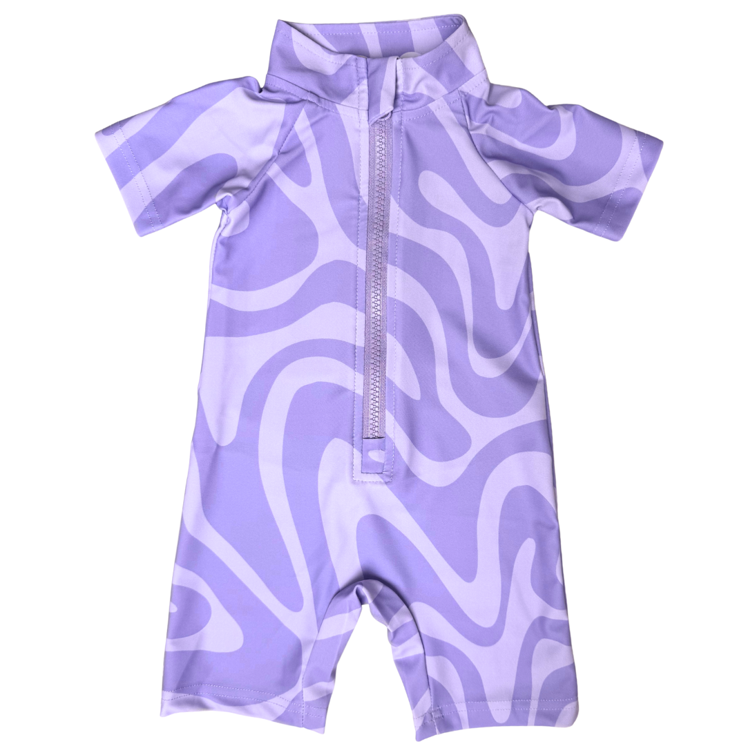 Short Sleeve Unisex One Piece with Zipper - Billie