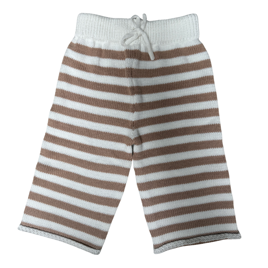 Oversized Striped Knit Pants